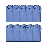 RHINOS sports Trainingsleibchen 10er-Set, Größe:M, Farbe:blau