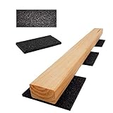 Terrassenpads 100 x 50 mm x 3mm 6mm 8mm 10mm 20mm | Unterleger aus Gummigranulat | Stärke und Menge...