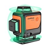 DOVOH Grün Kreuzlinienlaser 4x360°, 4D Linienlaser kreuzlaser nivelliergerät selbstnivellierend,...