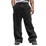 Generisch Cordhose Herren Baggy Outdoor Hosen Für Herren Trainingshose Atmungsaktiv Herrenhose...