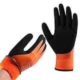 DS Safety Arbeitshandschuhe Winter Wasserdicht Thermo Warme Winterhandschuh Montagehandschuhe Grip...