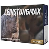 Premium LEINSTUNGMAX Ginseng- und Pflanzenextrakt-Kapseln – 4 Stück | Nahrungsergänzungsmittel...