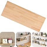 Aeovot Rechteckige Kiefernregale Massiv Unlackierte Kiefernholzbretter Holzplatten Holzblöcke Zum...
