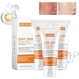 Sonnencreme, Sunscreen SPF 100, Sunscreen Lotion mit UVA/UVB-Schutz, Anti-Aging Sonnencreme Für...