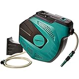 Amazon Basics Schlauchtrommel zur Wandmontage, mit Schlauch, automatische Aufrollung, 35 m,...