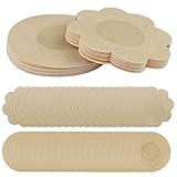 Rseuphiee 60 Stück Nippelabdeckungen, 15 Paare Blume, 15 Paare Rund, Wasserdicht Nipple Cover,...