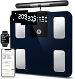 GE Körperfettwaage Smart Waage Personen: Digitale Waage mit Körperfett und Muskelmasse...