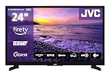 JVC Fernseher 24 Zoll Fire TV HD-Ready Smart TV HDR Fernseher mit Alexa Sprachsteuerung und Triple...