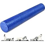 Yes4All Hochdichte Schaumstoffrolle EPP 30/45/60/90 CM Foam Roller, Faszienrolle für Rücken,...