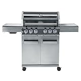 CHEF CUISINE BBQ Gasgrill – Outdoor Gasgrill 4 Brenner mit Seitenbrenner und Infrarot aus...