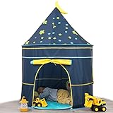 Spielzelt für Kinder mit Sternenlichtern, Pop-up Kinderspielzelt, Tipi, Prinzessin Prinz...