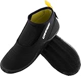 CRESSI Aquatrek Boots Black S (EU 38/39) - Bequemer Wasserschuh für den Einsatz im Meer, Schwarz,...