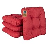 HLKauf 4 | 6 | 8er Set Sitzkissen 36x36x6 cm | weiche Kissen | Für Garten, Camping, Gastronomie...