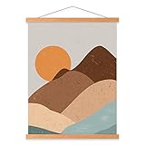 Benjia Magnetisch Posterschiene, Magnet Magnetische A3 30 x 40 Posterrahmen Holz Posterleiste...