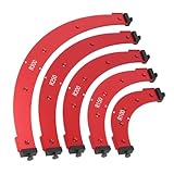 ZJchao Oberfräsen-Schablonen für die Holzbearbeitung, Trimmen von Runden Ecken-Schablonen,...