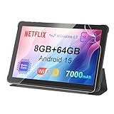 AWOW Tablet 10 Zoll Android 15: 2025 Neueste 7000mAh Octa-Core 8GB RAM+64GB 1TB TF Tablet PC mit...