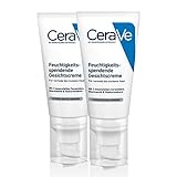 CeraVe Feuchtigkeitsspendende Gesichtscreme für normale bis trockene Haut, Mit Hyaluron, Niacinamid...