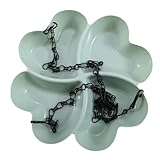 Folpus Vogelfutterhaus, Tränke, Futtertablett, Zubehör, 4 Fächer, Hängendes Vogelbad,...