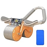 Bauchroller Automatische Rebound Bauchrad Für Bauchmuskeltraining, 2-in-1 Plank Bauchmuskeltrainer...