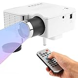 A30DS LED Mini Laser Projektor Beamer Cinema Heimkino HD 1080p USB SD AV HDMI VGA Mini-Projektor...
