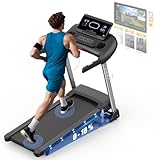 Kitopa Laufband für Zuhause, Treadmill bis 7PS und 20 KM/H(12 MP/H), Profi Große Lauffläche...