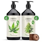Green Home Hanf- & Cannabis-Dünger Konzentrat Set – 1L Wachstumsdünger & 1L Blütendünger, Für...