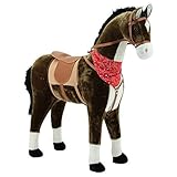 Sweety Toys 5048 Plüschpferd Reittier Stehpferd chocolate Größe ca. 105 cm