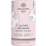 alessandro Spa Pro White Nail Effect Polish Glitter - Aufhellender Effektnagellack, XMAS-Edition, 5...