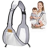 AOOWU Babytrage, Kleinkind Trage Seitlich,Verstellbare Ergonomisch Toddler Carrier, Babytrage...