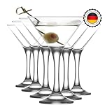 LAV Luxus Martini Gläser 6er Set 175 ml Martinigläser 100% BLEI FREI Cosmopolitan Gläser, Martini...