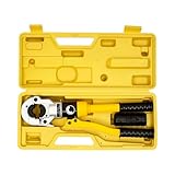 Hydraulik Presszange 12 Ton, TH Kontur Hydraulische Presszange 16-32mm Rohr Pressbacken 360° für...