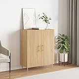 UTSRABFA Sideboard Sonoma-Eiche Schrank kleiderschrank for Schlafzimmer Büro 69,5x34x90 cm...