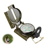 Militärischer Zielkompass – robuster und wasserdichter Ausrichtungszirkel, Fluoreszierende...