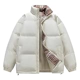 PANVER Baumwolle Jacke Herren Verdicken Stehkragen Warm Outdoorjacke Klassisch Mode Urban Casual...