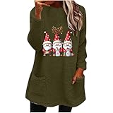 FGVFCS Weihnachtspullover für Damen, Weihnachts-Sweatshirt, niedlicher Zwergdruck,...