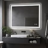 LED-Badezimmerspiegel 101,6 x 81,3
