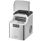 VEVOR Eiswürfelbereiter Eisbereiter Eiswürfelmaschine 24 Würfel in 15 Minuten, 20,4 kg / 24 h,...