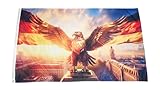Fahne Flagge Deutschland mit Adler - 90 x 150 cm