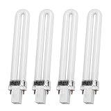 Aumotop UV-Lampe, 4er-Pack, 9 W, UV-Lichtröhre, Wellenlänge 365 Nm, Ideal Als Ersatz für die...