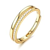 Adramata Ring Silber 925 Damen Verstellbar Verlobungsring Eheringe Engagement Ringe Frauen Stapeln...