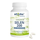 APOrtha® Selen Kapseln 120 Stück I Selen 200 µg aus L-Selenomethionin I Organisch gebundenes...