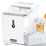VINATO Eiswürfelmaschine, Eiswürfelmaschine Klein, 9 Eiswürfel in Nur 6 Minuten, Gerauscharmem...