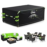 UIRWAY Abdeckung für Gartenmöbel, 180x120x74cm, Wasserdicht Loungemöbel 420D Oxford Gewebe...