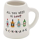 GRUSS & CO Schnapskrug mit Motiv Need | New Bone China, 5 cl, Mini-Krug mit Spruch | Lustiges...