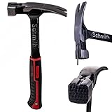 Schmith Klauenhammer - Zimmererhammer 450g Gewicht- Claw Hammer mit Ergonomischer Form - Hämmer aus...