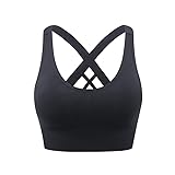 katykalen Damen Sport-BH ohne Bügel, Push-Up-BH, starker Halt, Sport-Bustier, Damen, gepolstert,...