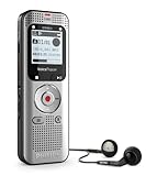Philips VoiceTracer DVT2015 digitales Diktiergerät Audiorecorder Aufnahmegerät, Stereo MP3, 8GB...