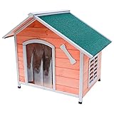 ESTEXO Hundehütte Hundehaus Hundehöhle 103x83x87,5 cm Hundebox Tierhaus Tierhütte