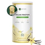 Vetain Vegan Protein VANILLE - BIO Veganes Proteinpulver - Bestens verträglich, natürlich lecker -...