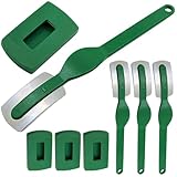 EPIGEIST 4 Stück Brotformmesser aus Edelstahl mit Ergonomischem Holzgriff Teigschneider und...